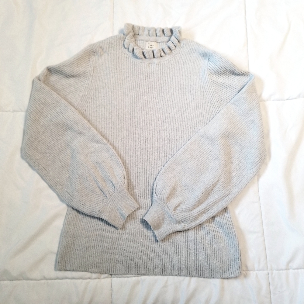 Ruffle detail sweater